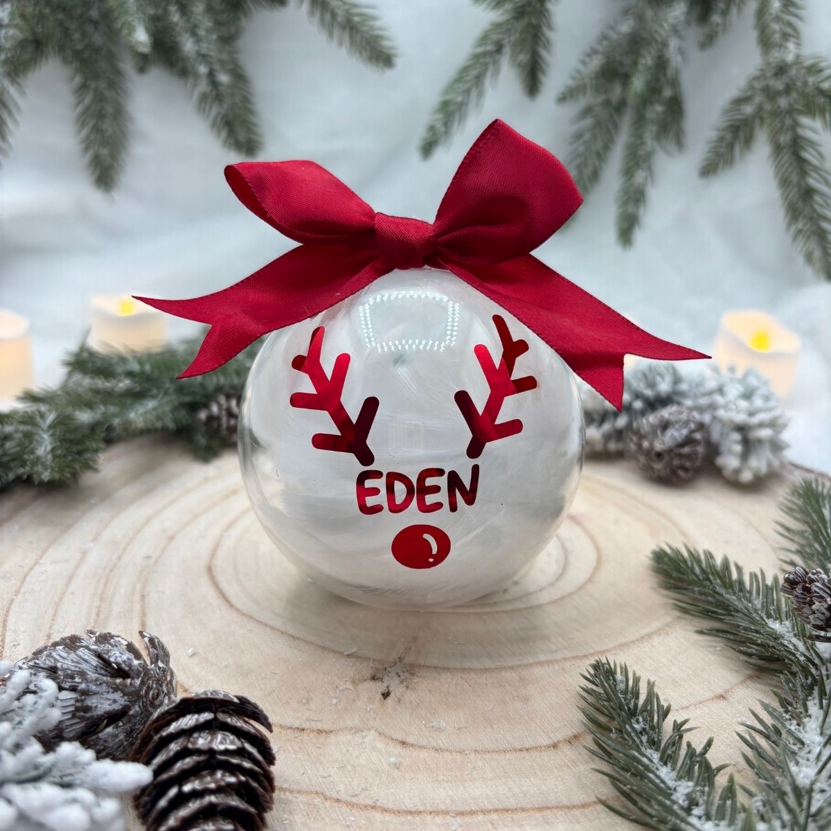 Boule de Noël L'créations