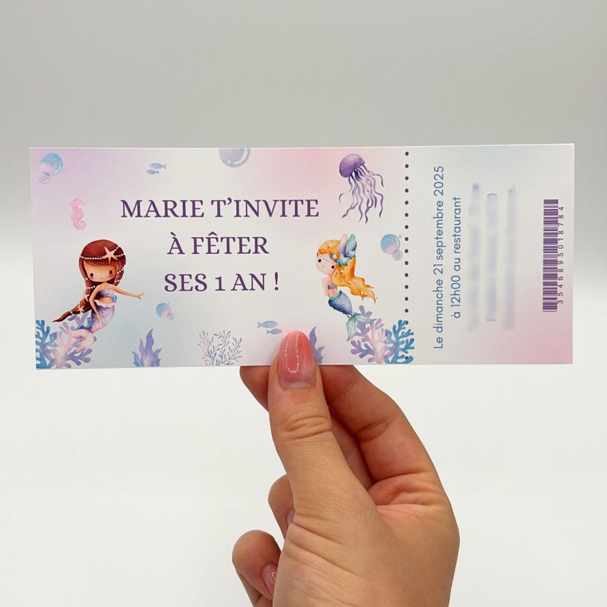 Carte d'invitation L'créations
