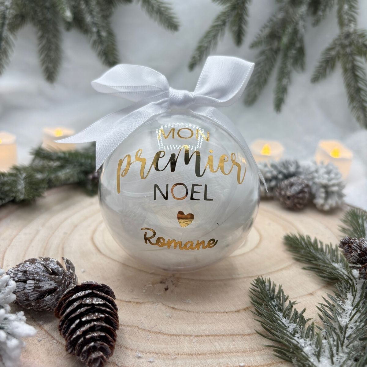 Boule de Noël L'créations