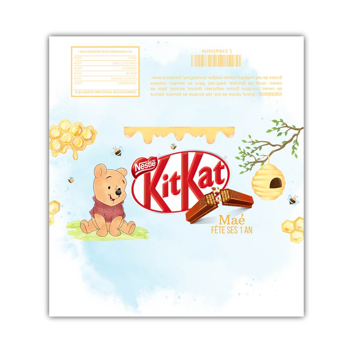 Étiquette Kit Kat L'créations